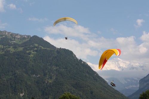 Hang Gliders in Interlaken