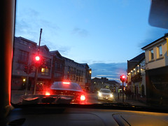Red lights in Bray