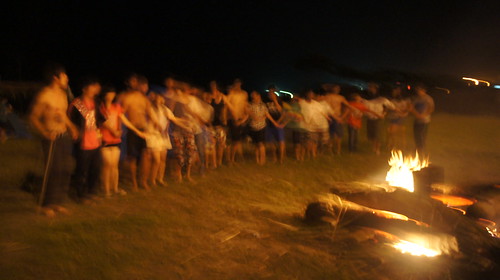 比西里岸‧露營趣的營火晚會。照片提供：林念慈。