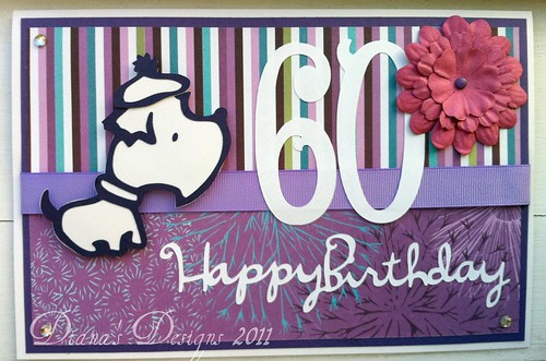 border designs for birthday cards. Happy 60th Birthday Card