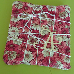 fabric wrapped present