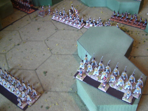 Portuguese advance in the centre