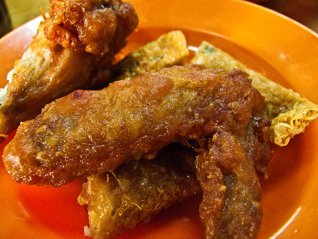 IMG_0382 Fried chicken wing , 炸鸡翅膀