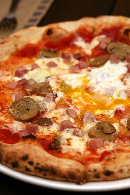 Pizza Bismarck - named after the German chancellor who loved eggs