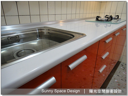 廚具工廠-板橋龍泉街吳小姐一字型美耐板廚具-陽光空間廚衛設計