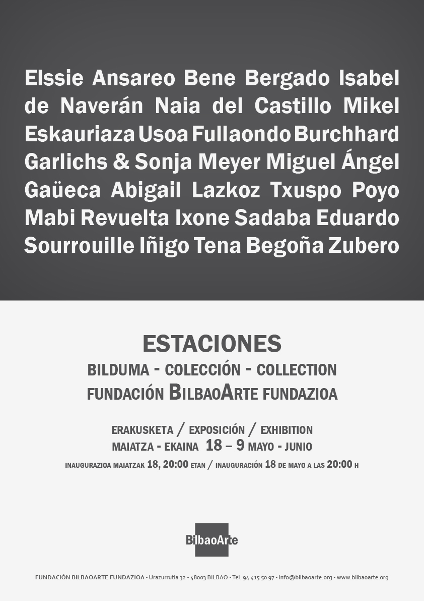 “ESTACIONES”, Colección BilbaoArte. Exposición BilbaoArte, 18/05/2012