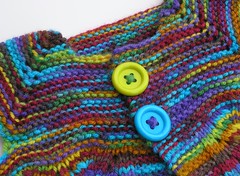 Earthy Rainbow Sleeveless Fern Sweater ~~~ Size 5/6