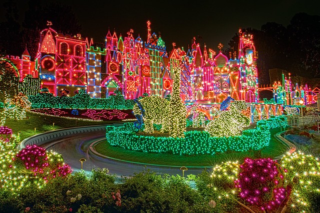 Disneyland - its's a small world - holiday overlay