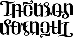 "Jackson" & "Strength" Ambigram