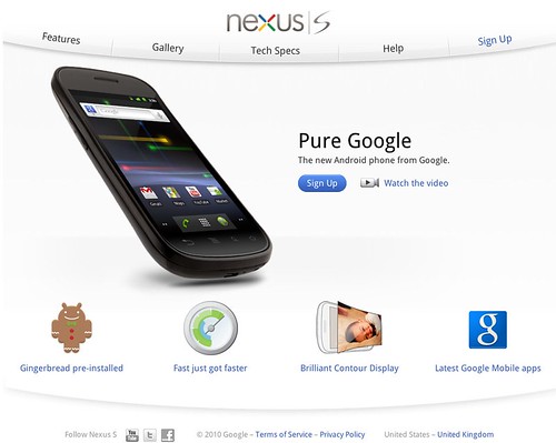 Nexus S – The new Android phone from Google