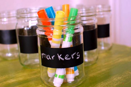 markers in jar
