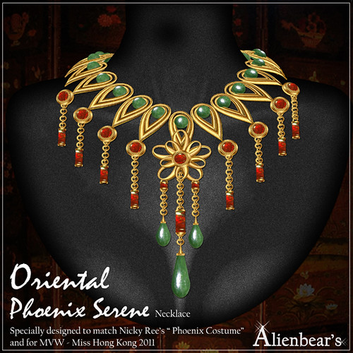 Phoenix Serene necklace red