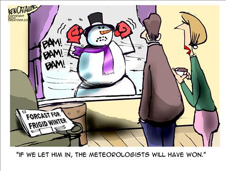 Political Cartoon for Blizzard December 2010 by Ken Catalino