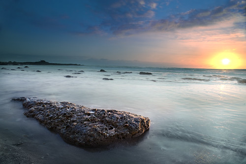 フリー写真素材|自然・風景|海|海岸|夕日・夕焼け・日没|アメリカ合衆国|