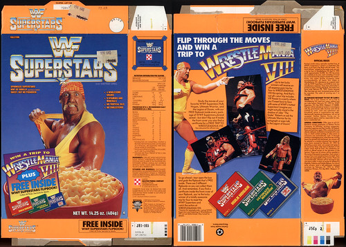 Ralston - WWF Superstars cereal box - Hulk Hogan - 1991
