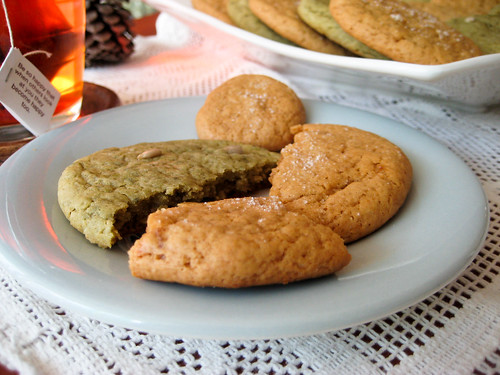 Green Tea & Ginger Molasses Cookies