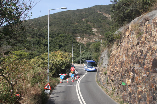 Travelling from Stanley towards Central on Wong Nai Chung Gap Road