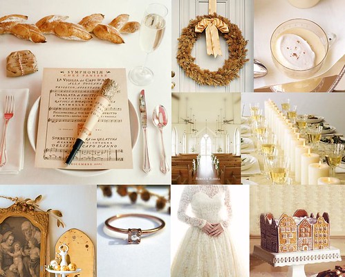 simple winter wedding Top row from left Chez Panisse menu by Cynthia 