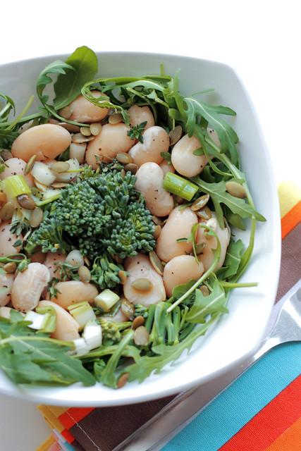 Butter Beans, Broccoli and Rocket