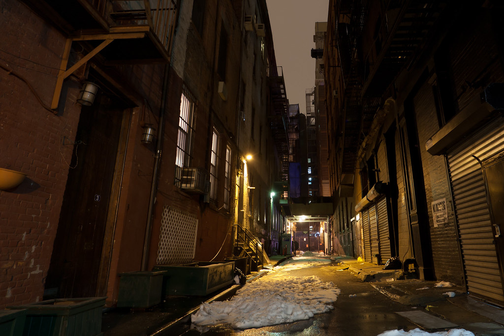 Great Jones Alley at Night