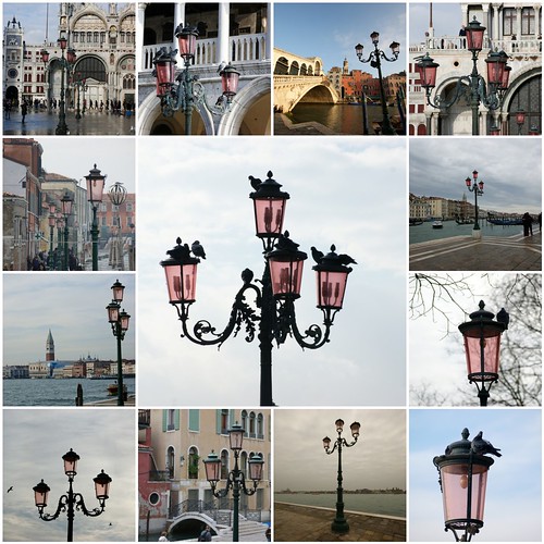 The gorgeous pink lamps of Venice