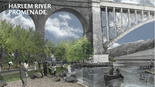 Rendering for one of the Harlem River access sites