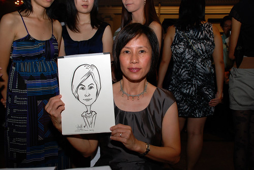 Caricature live sketching for Autism Association(Singapore)- Staff Dinner 2010 - 10