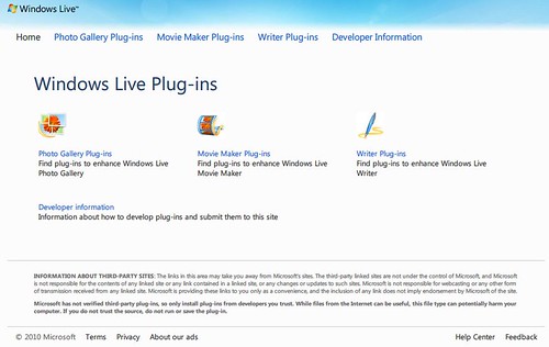 Windows Live Plug-ins