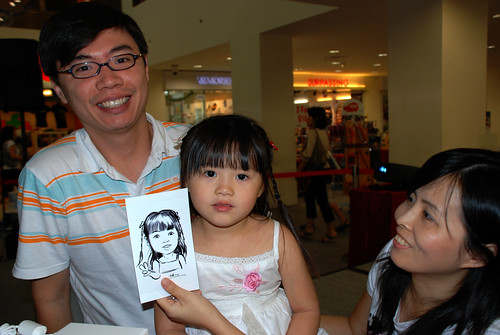digital caricature live sketching @ Liang Court - day 3 - 1