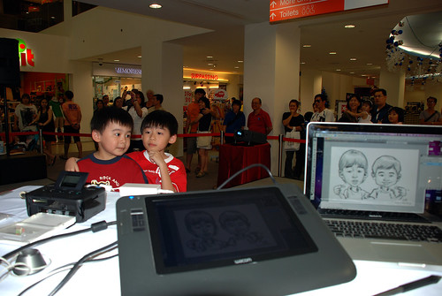 digital caricature live sketching @ Liang Court - day 3 - 6a