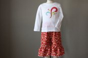 Love Birds embellished top & Ruffled Crops - 24m  **Celebrating 2011 with $0.11 shipping**