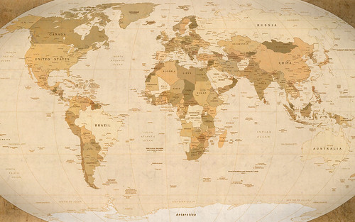 world map wallpaper for desktop. World Map Parchment wallpaper