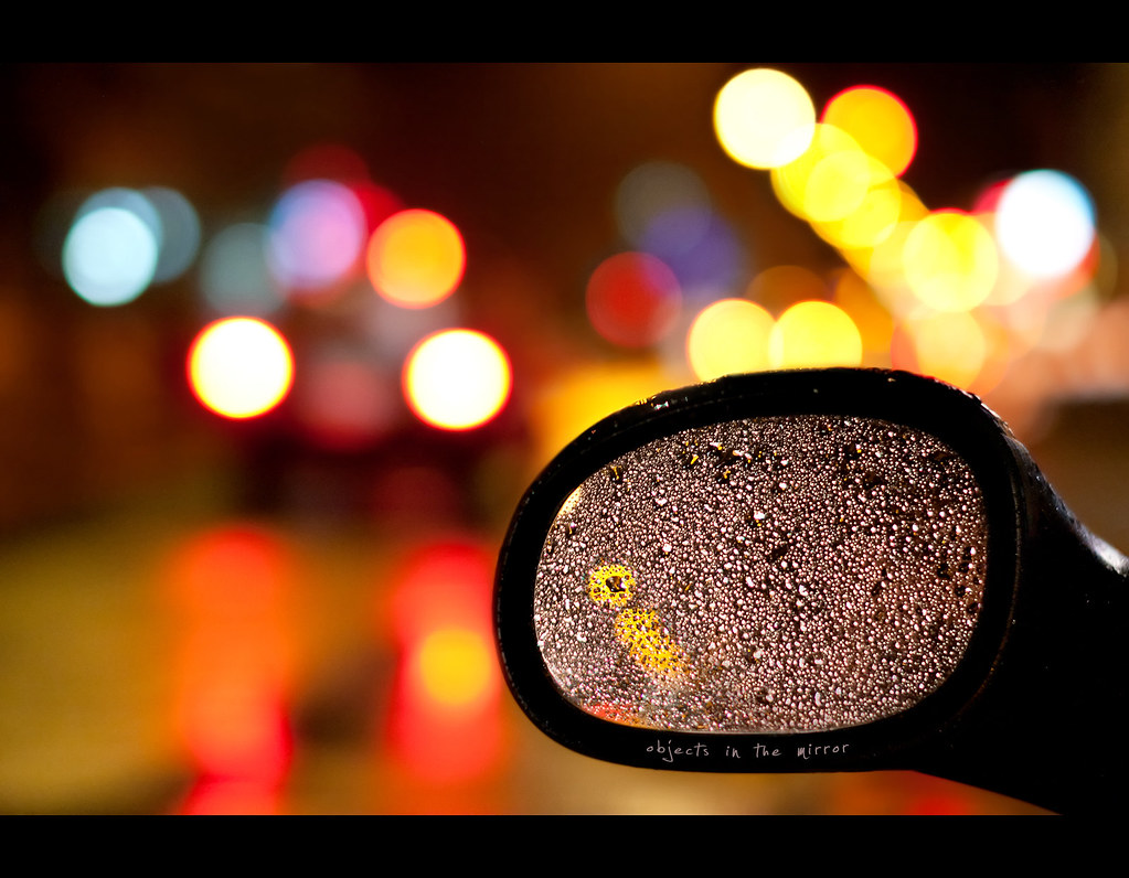 Day 161, 161/365, Project 365, Bokeh, Mirror, car mirror, back mirror, 50mm, colours, Sigma 50mm F1.4 EX DG HSM, reflection, ourdailychallenge, on wheels, rain, wet, drops, drop, bokeh bubbles, 