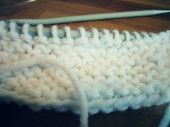 My first foray into knitting
