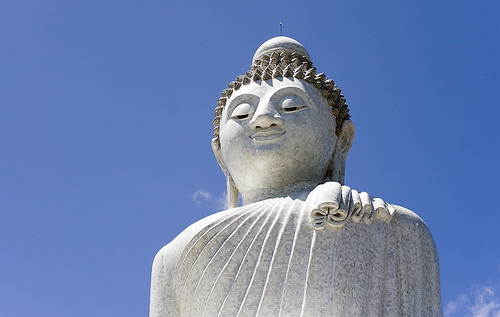 Buddha with Blue Sky