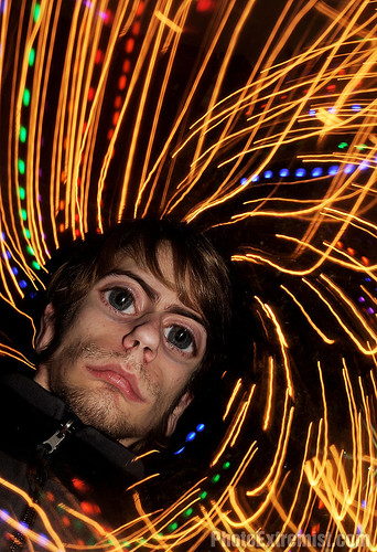 psychedelic alien long exposure slow flash sync