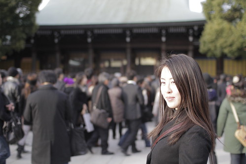 It was pretty sunny at the main shrine