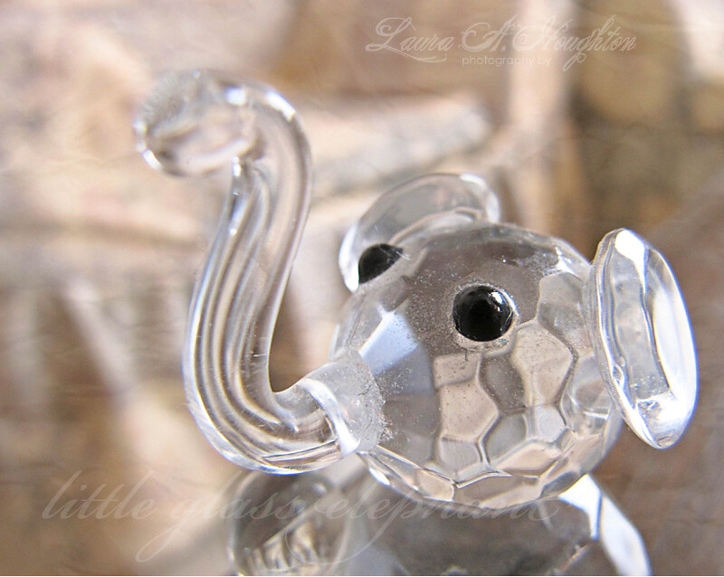 little glass elephant