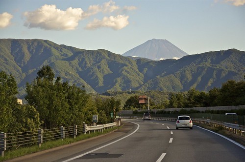 El Fuji desde la carretera