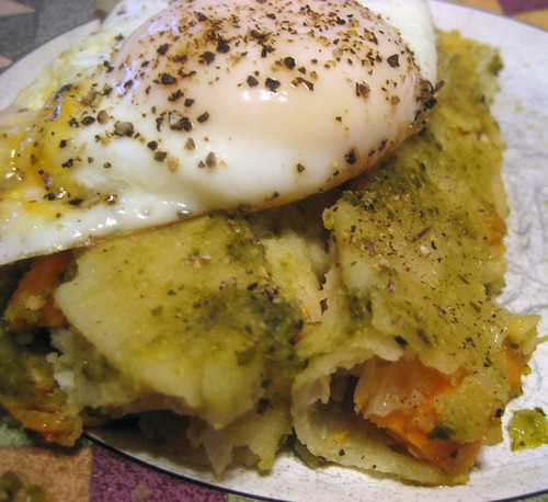 egg on enchilada
