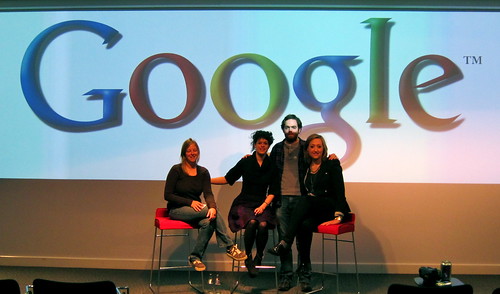 Me (eye closed as always), Regine, our volunteer and Google employee Shane and Marika after the PIH and invidual action talk we gave at Google Dublin.