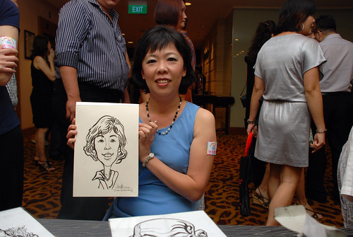 Caricature live sketching for Swiss Precision Dinner & Dance 2010 - 12