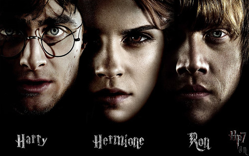 harry potter wallpaper hermione. Harry, Hermione, and Ron