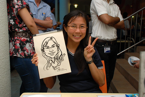Caricature live sketching for BAT White Christmas Party 2010 - 32