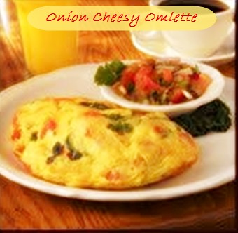 Onion Flavoured Cheese Omlette
