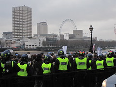 Student protest in London