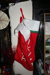 Stockings hung round the fire