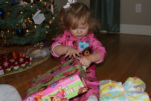 Opening Christmas Presents 