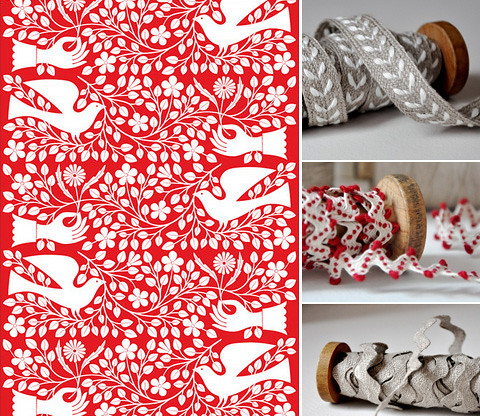 Red and White Folk Christmas Inspiration