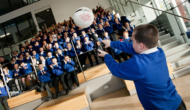 Primary school pupils were taught a science lesson with a twist in Knowsley Park Centre for Learning.